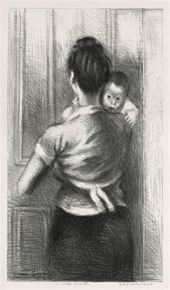 RAPHAEL SOYER Group of 4 lithographs.